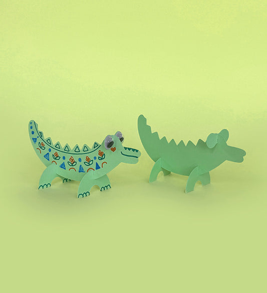 Forme de découpe crocodile