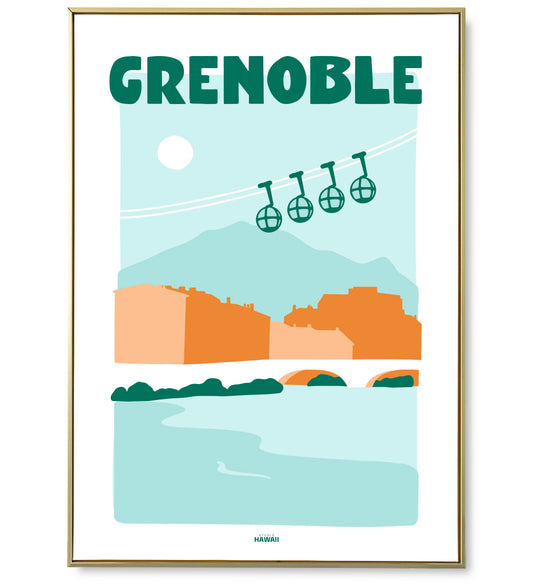 Affiche ville Grenoble