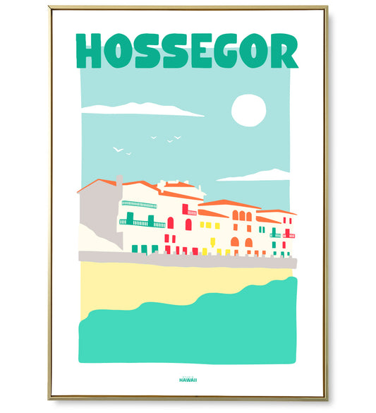 Affiche ville Hossegor