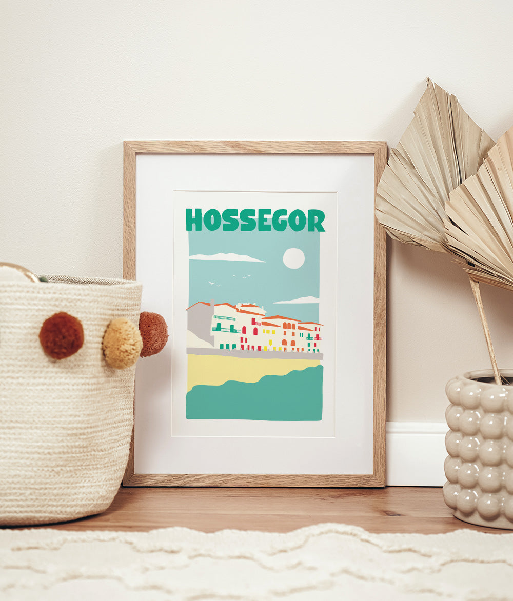 Affiche ville Hossegor