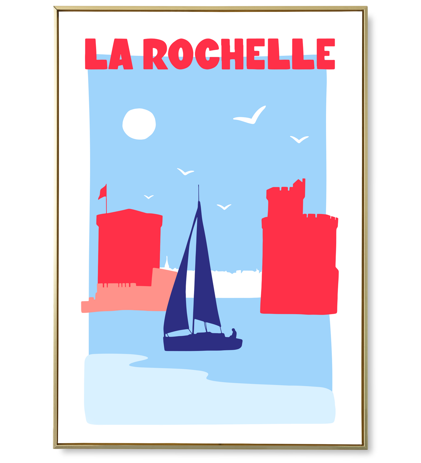 Affiche ville La Rochelle