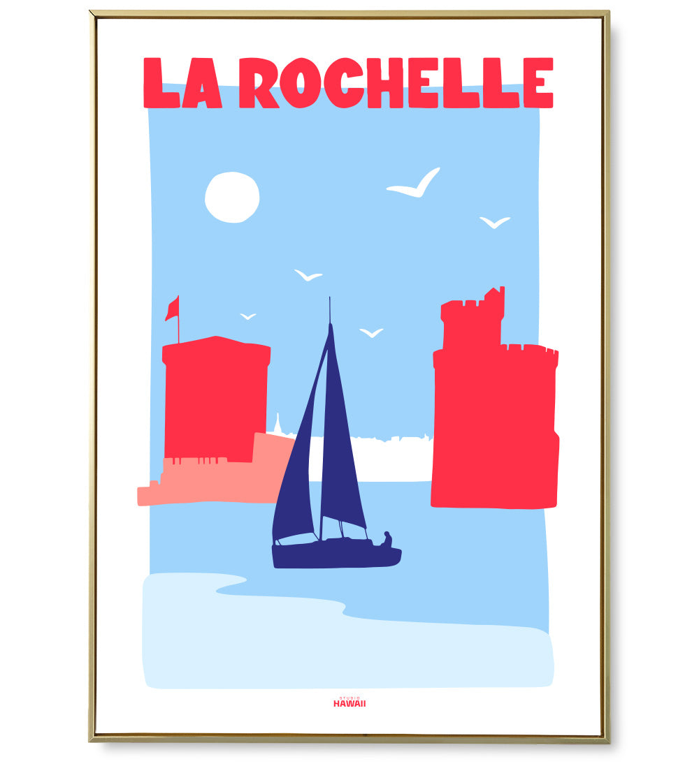 Affiche ville La Rochelle