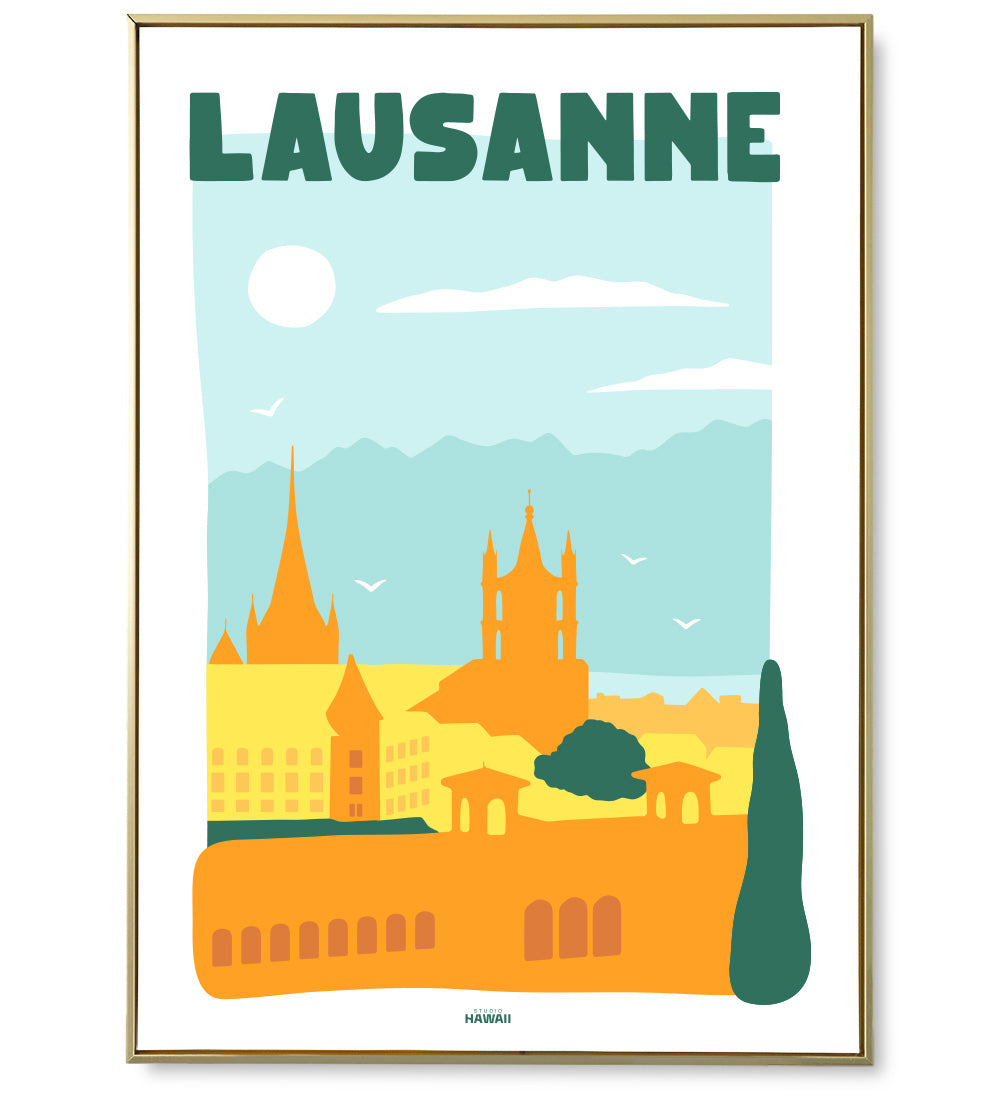 Affiche ville Lausanne