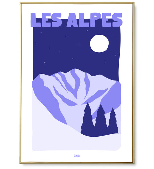 Affiche ville Les Alpes