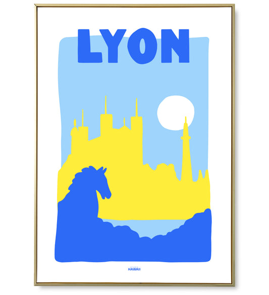 Affiche ville Lyon