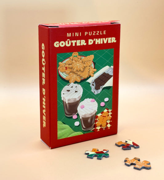 Mini puzzle 99 pièces - Goûter d'hiver