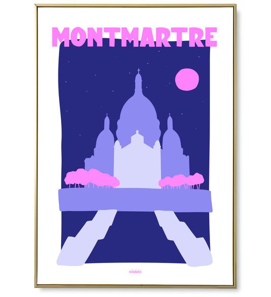 Affiche ville Montmartre