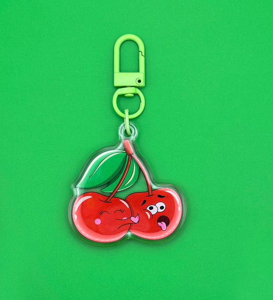 Porte-clés Cerises bisou