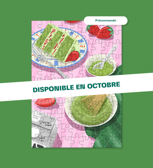 Mini puzzle 99 pièces - Matcha Latte