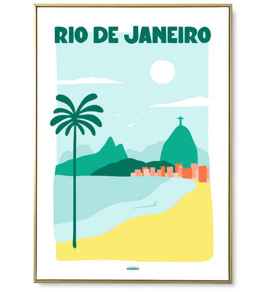 Affiche ville Rio de Janeiro