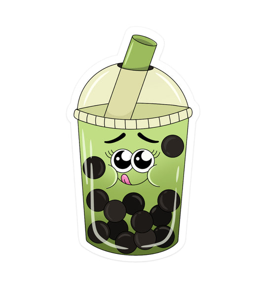 Sticker Bubble tea matcha