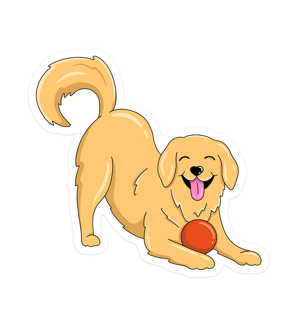 Sticker Golden retriever