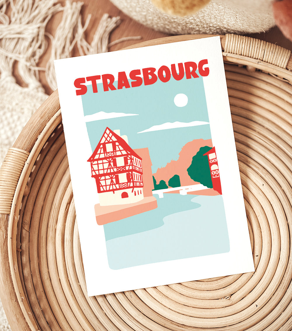 Affiche ville Strasbourg
