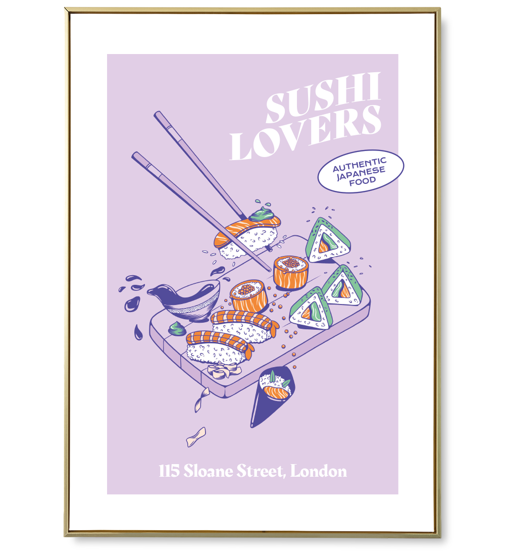 Affiche Sushi lovers