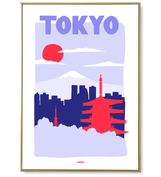 Affiche ville Tokyo