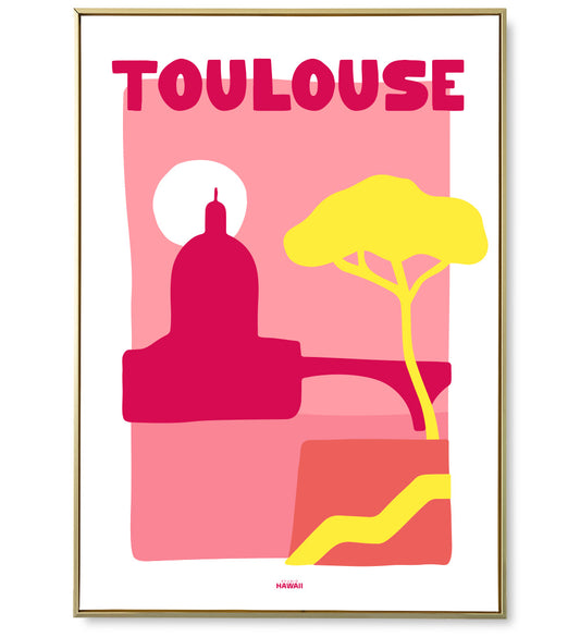 Affiche ville Toulouse