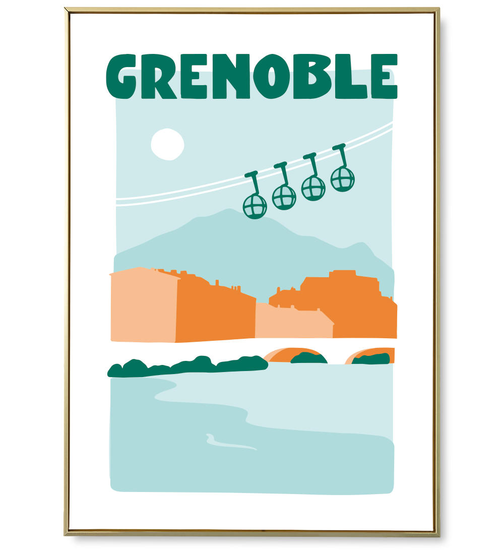 Affiche ville Grenoble