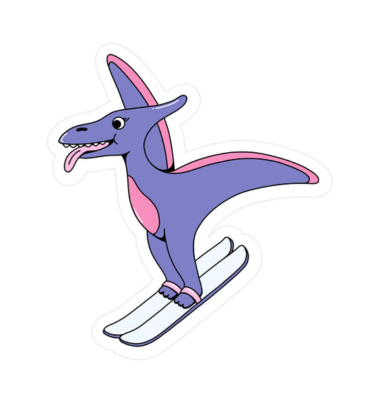 Sticker Dino Ski