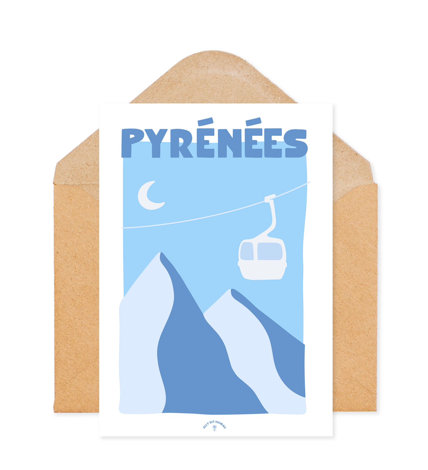 Affiche ville Pyrénées