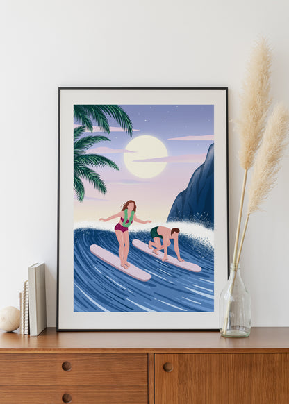 Affiche Surf and love