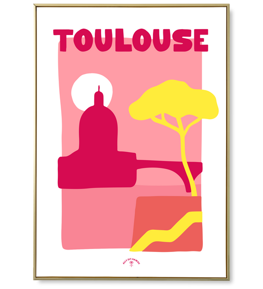 Affiche ville Toulouse