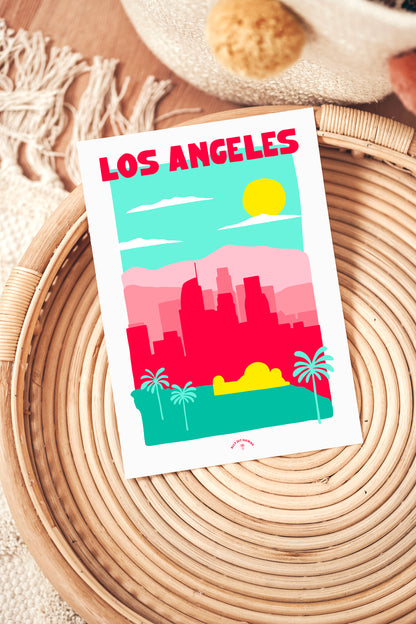 Affiche ville Los Angeles