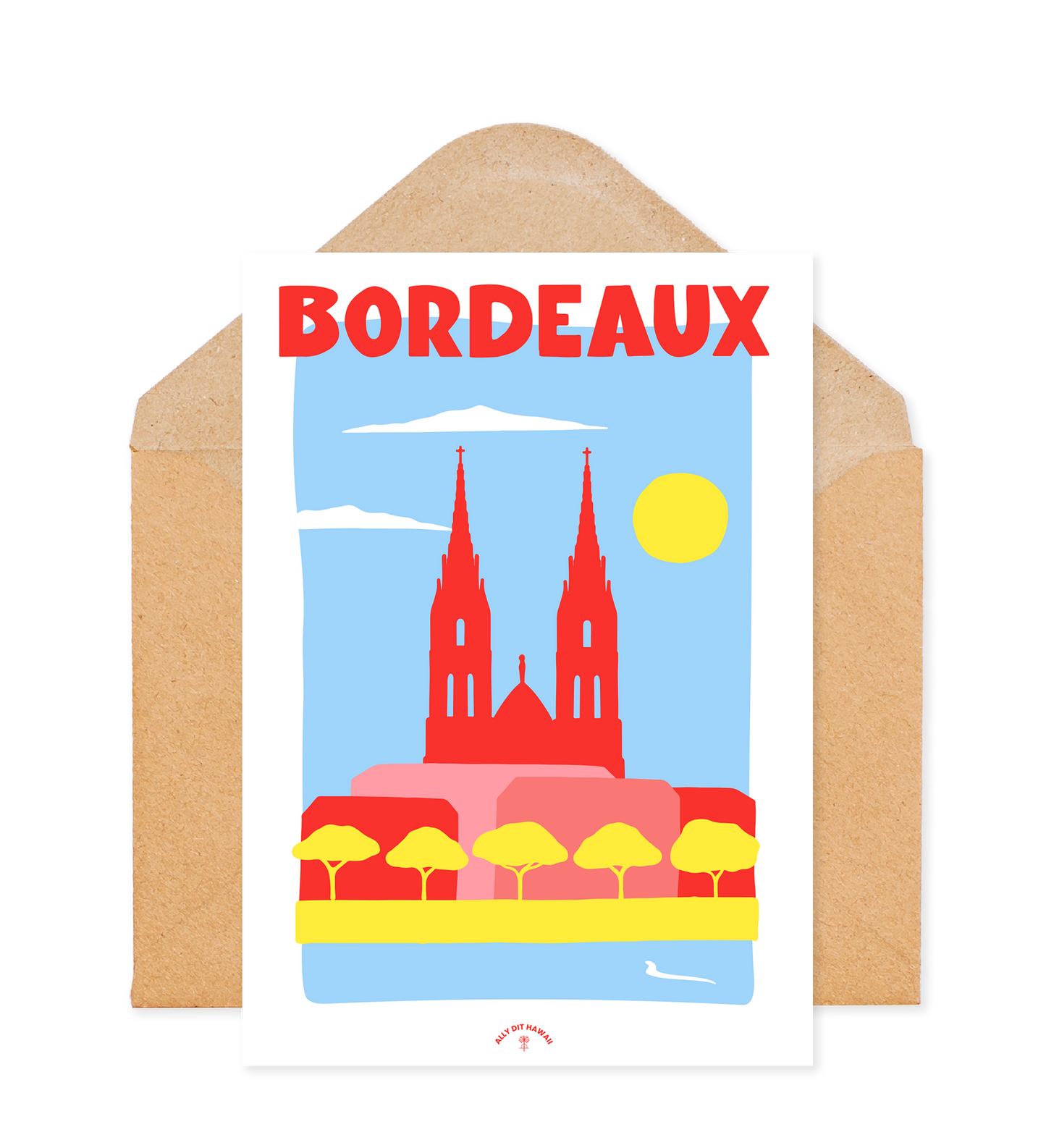 Affiche ville Bordeaux