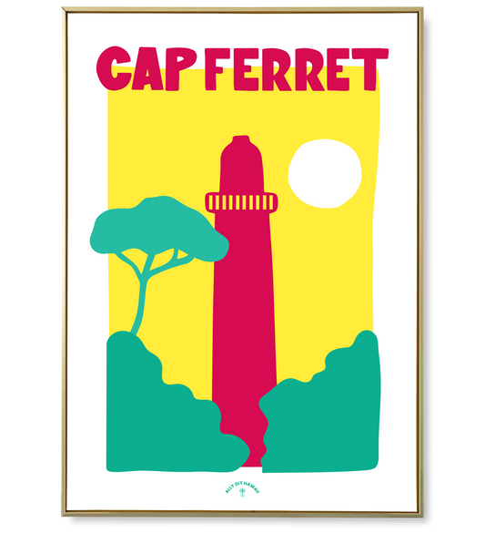 Affiche ville Cap Ferret