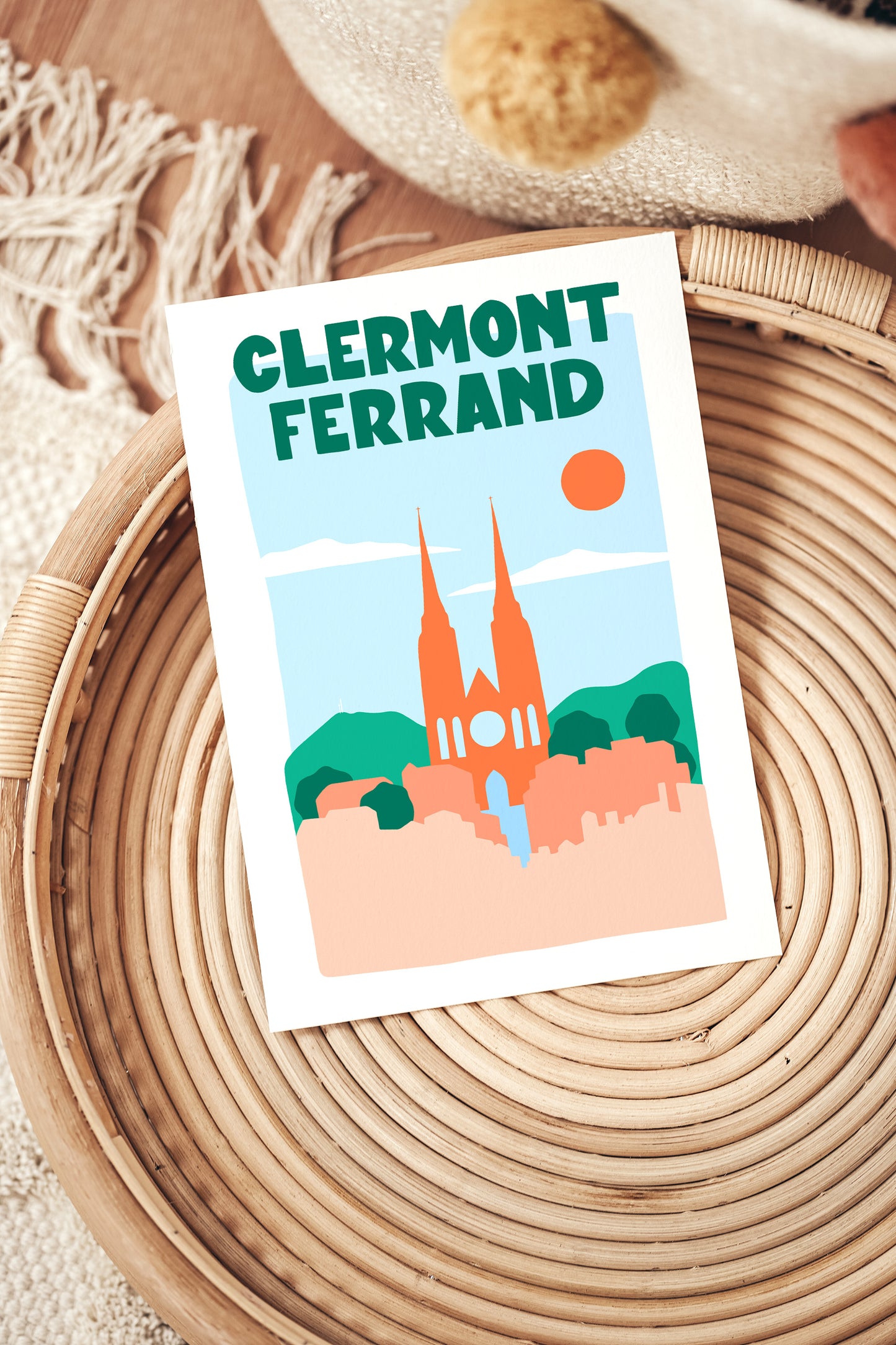 Affiche ville Clermont Ferrand