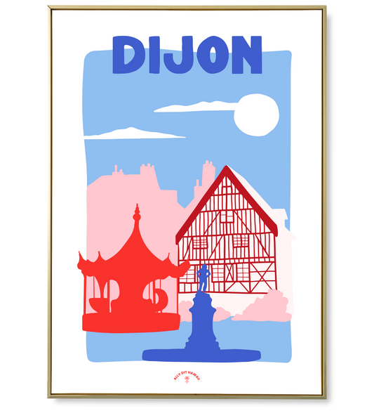 Affiche ville Dijon
