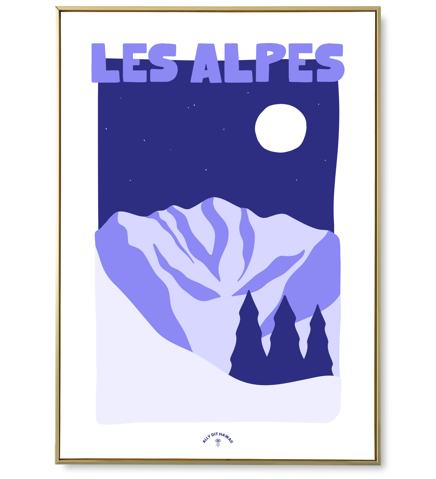Affiche ville Les Alpes