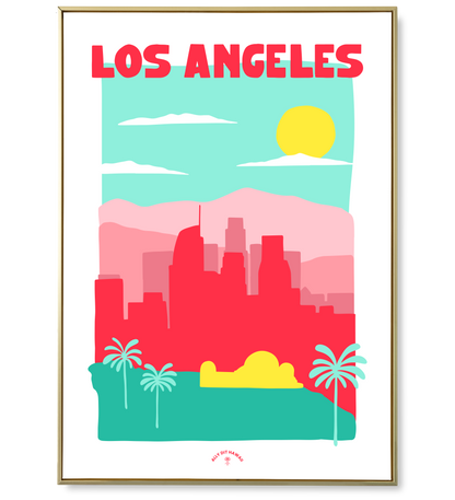 Affiche ville Los Angeles