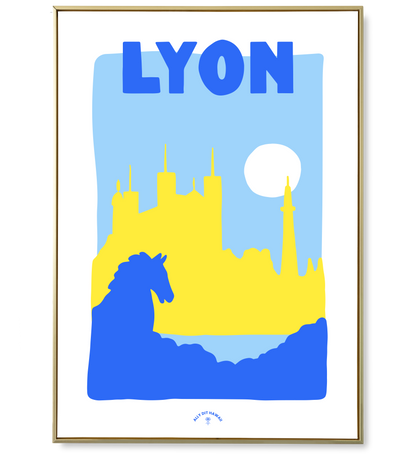 Affiche ville Lyon