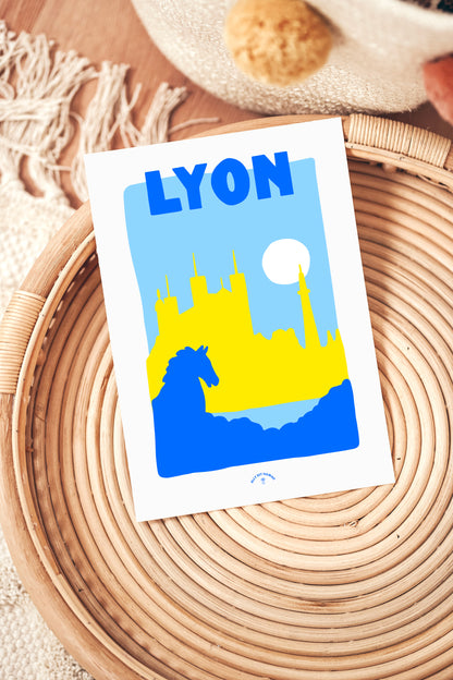 Affiche ville Lyon