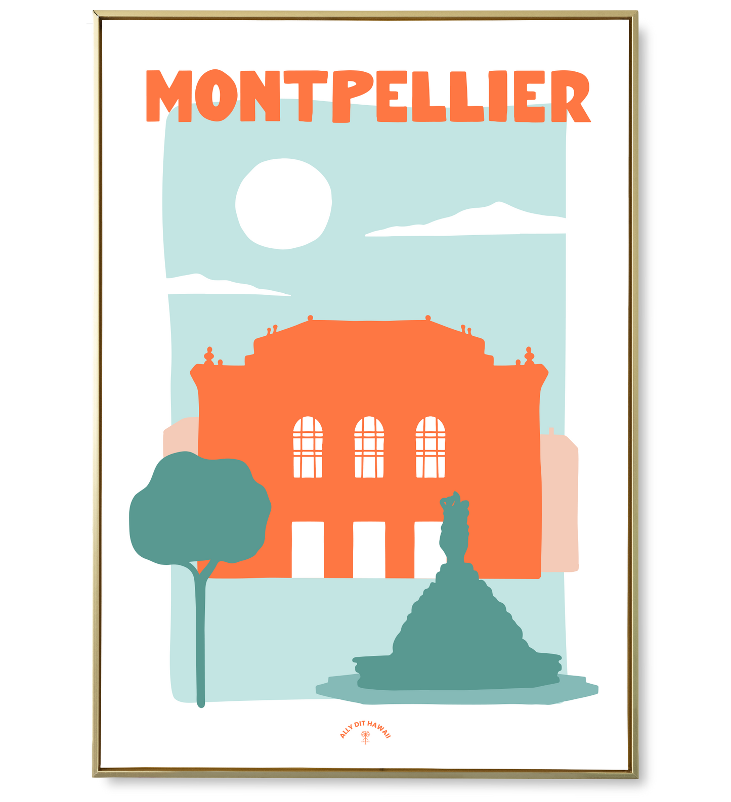 Affiche ville Montpellier