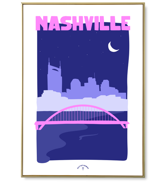 Affiche ville Nashville